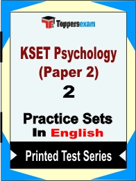 KSET Psychology (Paper 2) Book in English - Question Paper / Practice Set