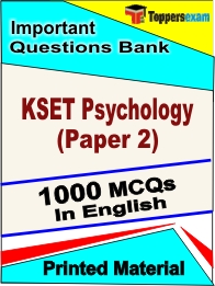 KSET Psychology (Paper 2) Book in English - Objective MCQ