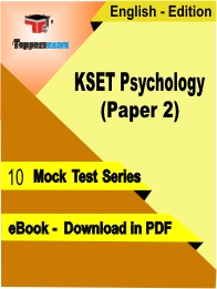 KSET Psychology (Paper 2) PDF Book In English - Mock Test/Practice Set