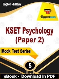 KSET Psychology (Paper 2)  PDF Book In English - Practice Set