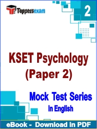 KSET Psychology (Paper 2) PDF Book In English - Question Paper