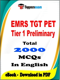 EMRS TGT PET Tier 1 Preliminary PDF Book In English - MCQ / Objective Questions