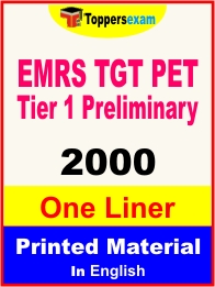 EMRS TGT PET Tier 1 Preliminary One Liner Book in English