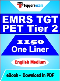 EMRS TGT PET Tier 1 Preliminary One Liner Book PDF in English