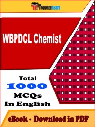 WBPDCL Chemist PDF Book In English - MCQ / Objective Questions