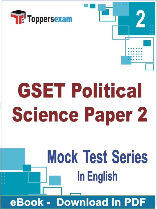 GSET Political Science Paper 2 Test PDF Book In English - Question Paper