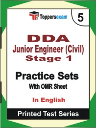 DDA Junior Engineer (Civil) Stage 1 Book in English - Mock Test / Practice Set