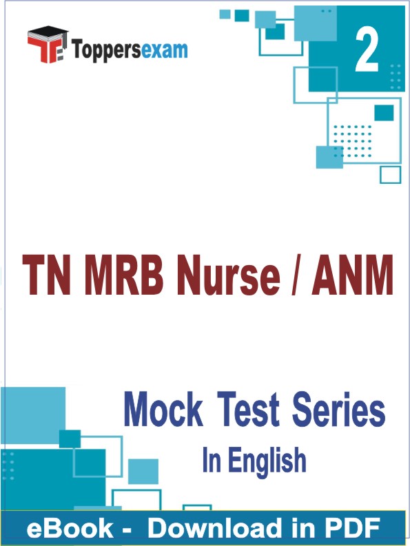 TN MRB Nurse / ANM Test PDF Book In English - Question Paper