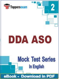 DDA ASO PDF Book In English - Question Paper