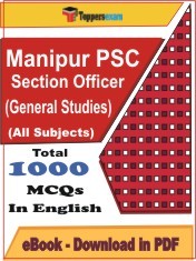EBook of Manipur PSC Section Officer (General Studies) Exam, PDF Format in English