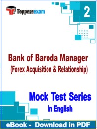 Bank of Baroda Manager (Forex Acquisition & Relationship) Test PDF Book In English - Question Paper