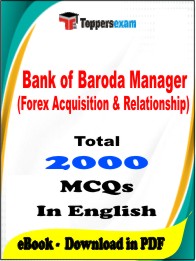 Bank of Baroda Manager (Forex Acquisition & Relationship) PDF Book in English - MCQ / Objective Questions