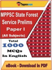 EBook of MPPSC State Forest Service Prelims Paper I Exam, PDF Format in English
