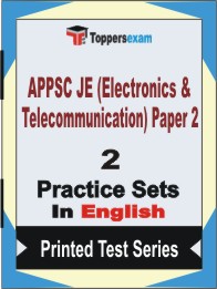 APPSC JE (Electronics & Telecommunication) Paper 2 Book in English - Question Paper / Practice Set