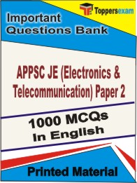 APPSC JE (Electronics & Telecommunication) Paper 2 Book in English - Objective MCQ