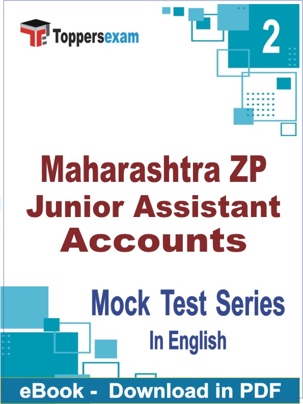 Maharashtra ZP Junior Assistant Accounts Test PDF Book In English - Question Paper