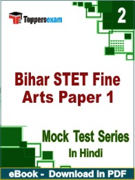 Bihar STET Fine Arts Paper 1 Test PDF Book In Hindi - Question Paper