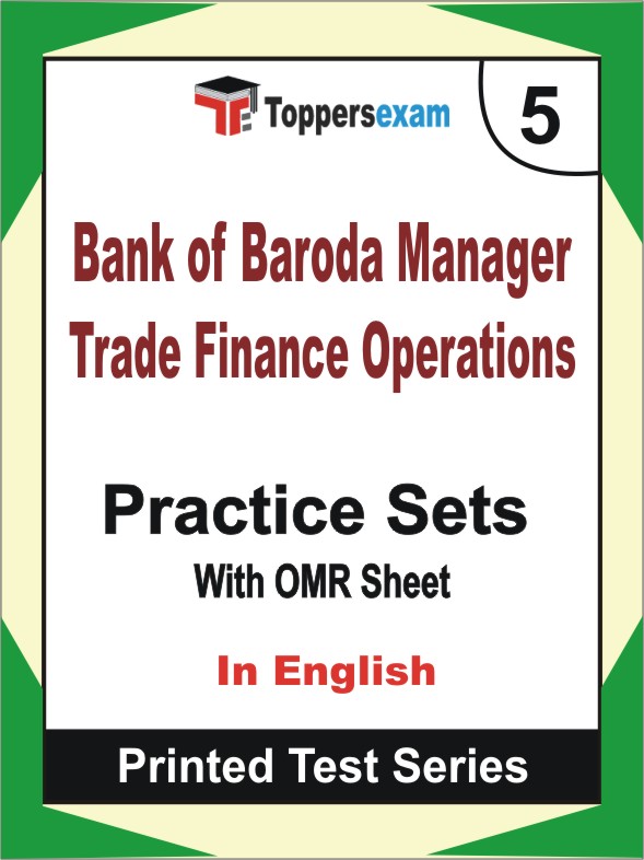 Bank of Baroda Manager (Trade Finance Operations) Book in English - Mock Test / Practice Set