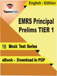 EMRS Principal Prelims (TIER 1) Test PDF Book in English - Mock Test/Practice Set