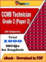 EBook of CCMB Technician Grade 2 (Paper 2), PDF Format in English