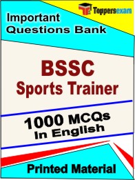 BSSC Sports Trainer Book in English - Objective MCQ