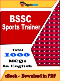 BSSC Sports Trainer PDF Book in English - MCQ / Objective Questions