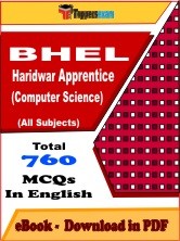 EBook of BHEL Haridwar Apprentice (Computer Science), PDF Format in English