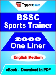 BSSC Sports Trainer One Liner Book PDF in English