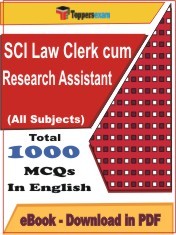 EBook of SCI Law Clerk-cum-Research Assistant Exam, PDF Format in English