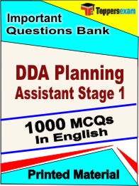 DDA Planning Assistant Stage 1 Book in English - Objective MCQ