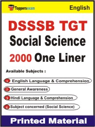 DSSSB TGT Social Science One Liner Book in English