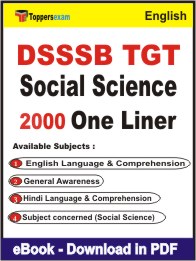 DSSSB TGT Social Science One Liner Book PDF in English