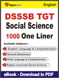 DSSSB TGT Social Science One Liner Book PDF in English
