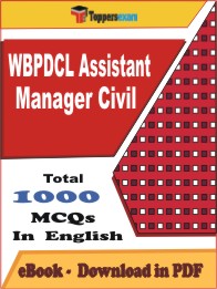 WBPDCL Assistant Manager (Civil) PDF Book In English - MCQ / Objective Questions