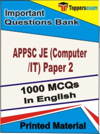 APPSC JE (Computer/IT) Paper 2 Book in English - Objective MCQ