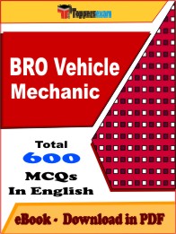 BRO Vehicle Mechanic PDF Book in English - MCQ / Objective Questions