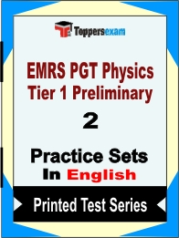 EMRS PGT Physics Tier 1 Preliminary Book in English - Question Paper / Practice Set