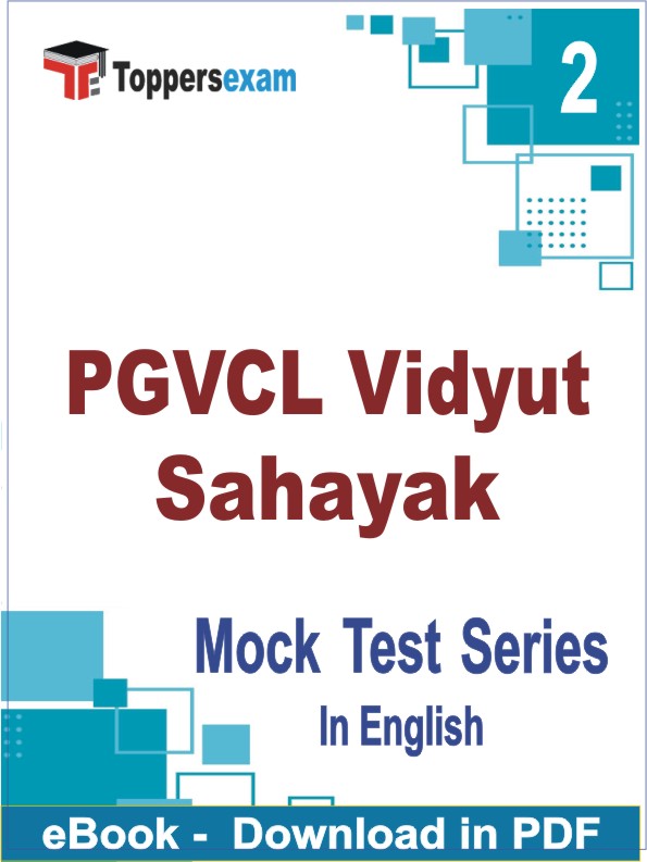 PGVCL Vidyut Sahayak Test PDF Book In English - Question Paper