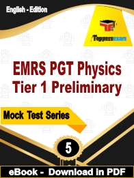 EMRS PGT Physics Tier 1 Preliminary  PDF Book In English - Practice Set