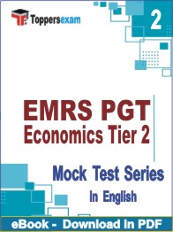 EMRS PGT Economics (Tier-2) Test PDF Book In English - Question Paper