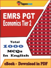 EMRS PGT Economics (Tier-2) PDF Book In English - MCQ / Objective Questions