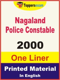 Nagaland Police Constable One Liner Book in English.