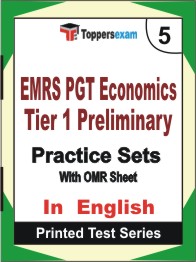 EMRS PGT Economics (Tier-1) Preliminary Book in English - Mock Test / Practice Set