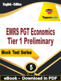 EMRS PGT Economics (Tier-1) Preliminary Test PDF Book In English - Practice Set