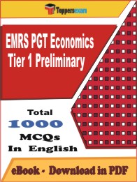 EMRS PGT Economics (Tier-1) Preliminary PDF Book In English - MCQ / Objective Questions