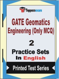 GATE Geomatics Engineering (Only MCQ) Book in English - Question Paper / Practice Set
