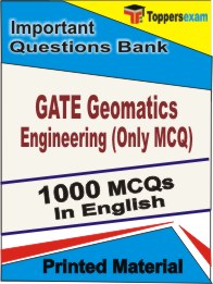 GATE Geomatics Engineering (Only MCQ) Book in English - Objective MCQ
