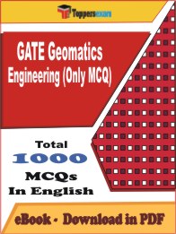 GATE Geomatics Engineering (Only MCQ) PDF Book In English - MCQ / Objective Questions