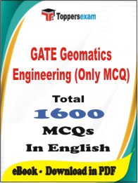 GATE Geomatics Engineering (Only MCQ) PDF Book In English - MCQ / Objective Questions