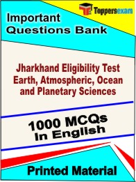Jharkhand Eligibility Test Earth, Atmospheric, Ocean and Planetary Sciences Book in English - Objective MCQ